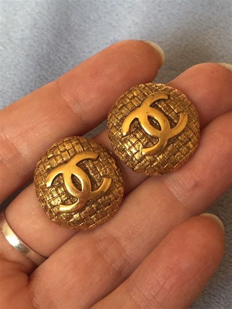 fake chanel logo earrings|are chanel earrings genuine.